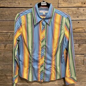 Tommy Hilfiger Women's Button Up Shirt Size 8‎ Striped